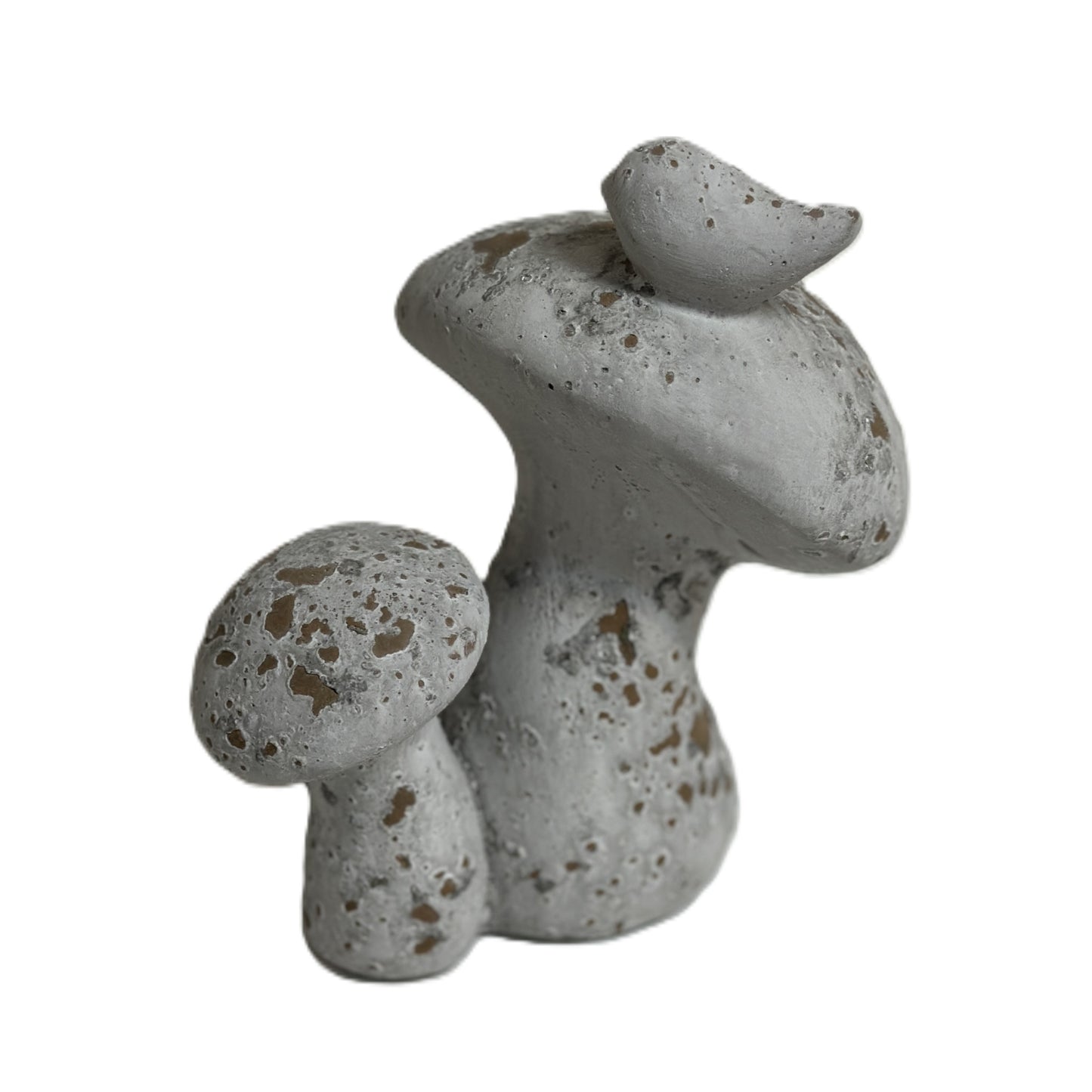 Distressed Cement Mushroom Décor