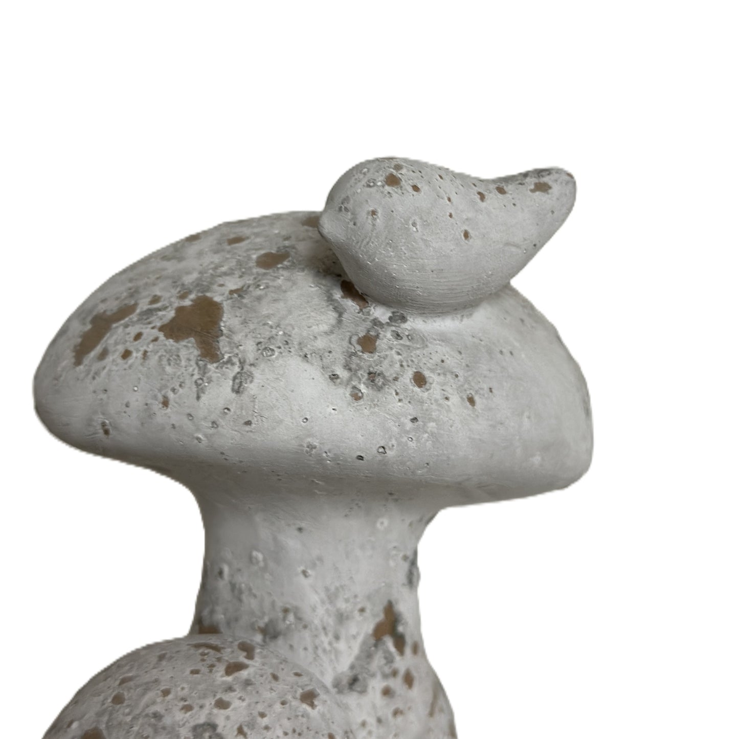 Distressed Cement Mushroom Décor