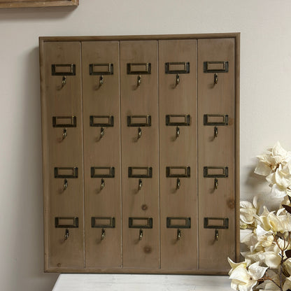 Rustic Recycled Pine Hotel Keyrack