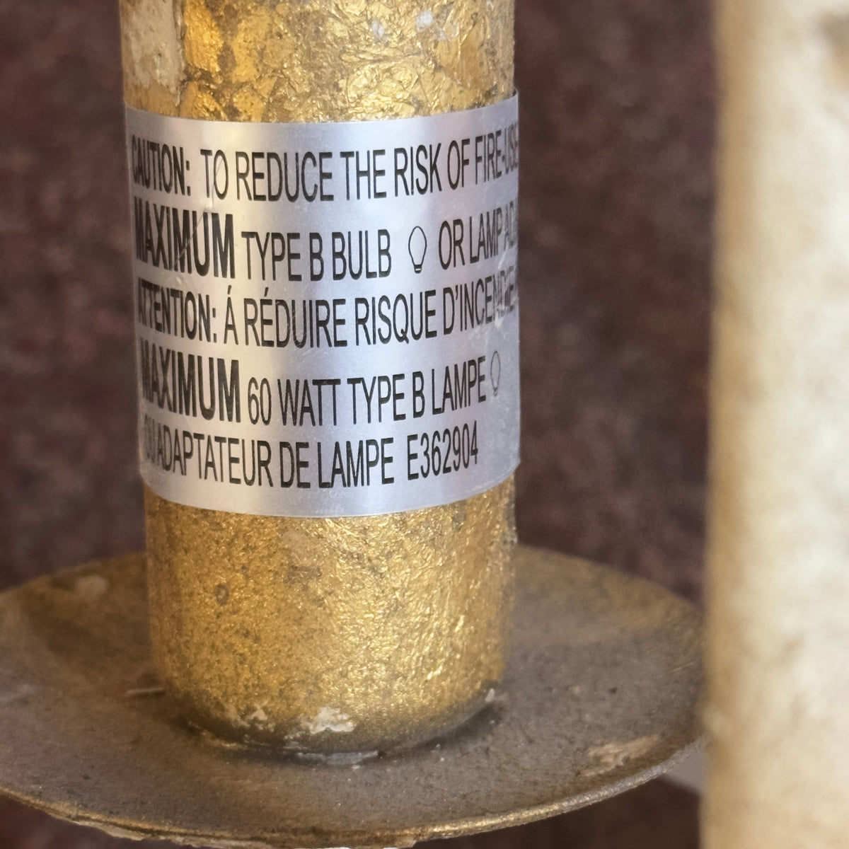Rust Iron Dining Table Lamp