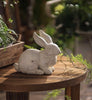 Rustic White Bunny Figurine