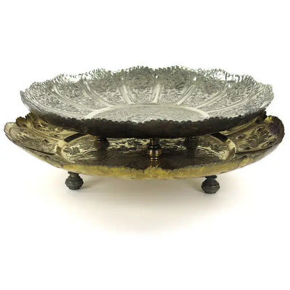 Vintage Moroccan Silver Tray