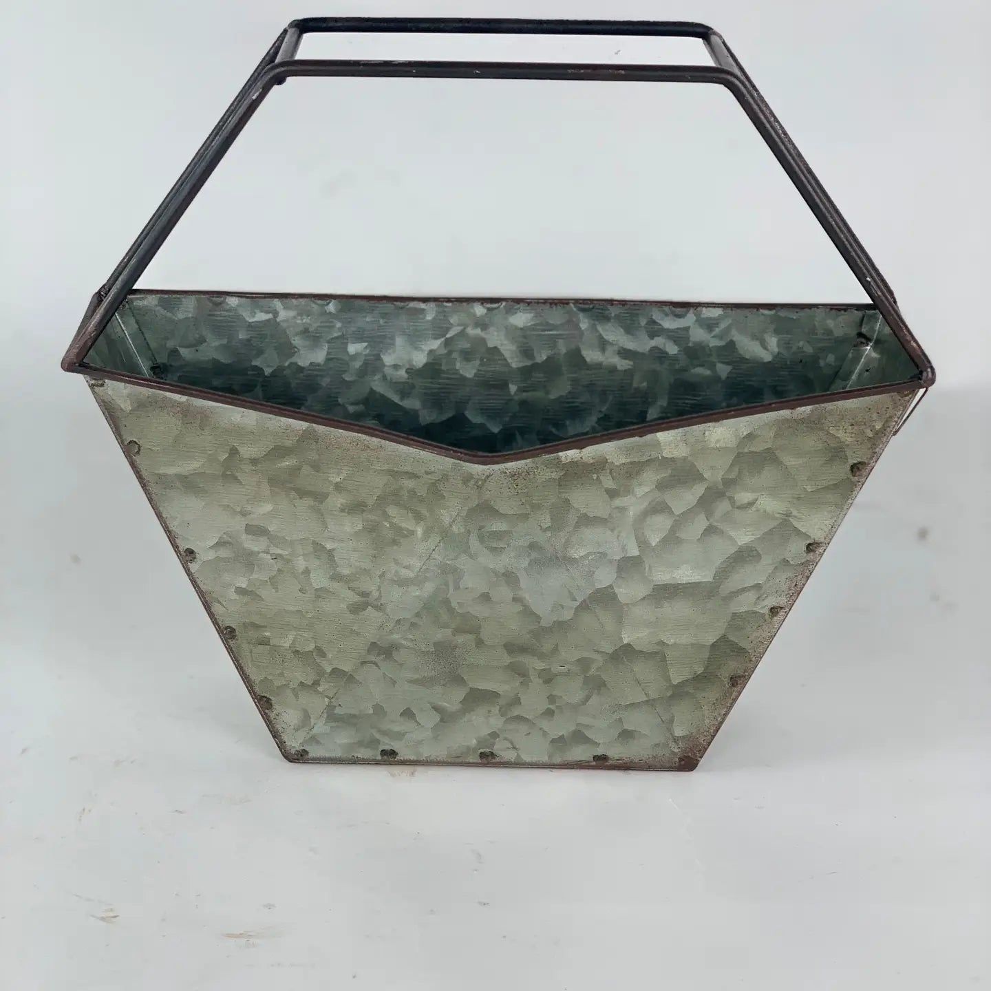 Galvanized Zinc Desktop Planter