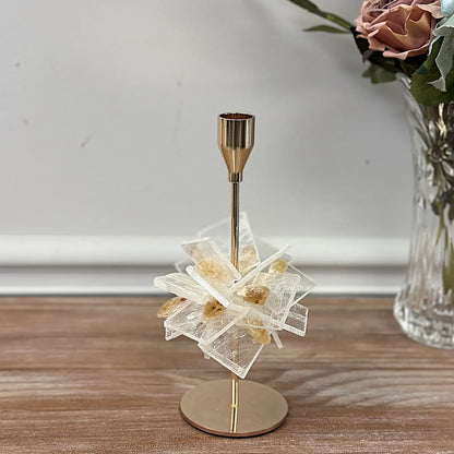 Crystal Stone Luxury Candle Holder-1 set