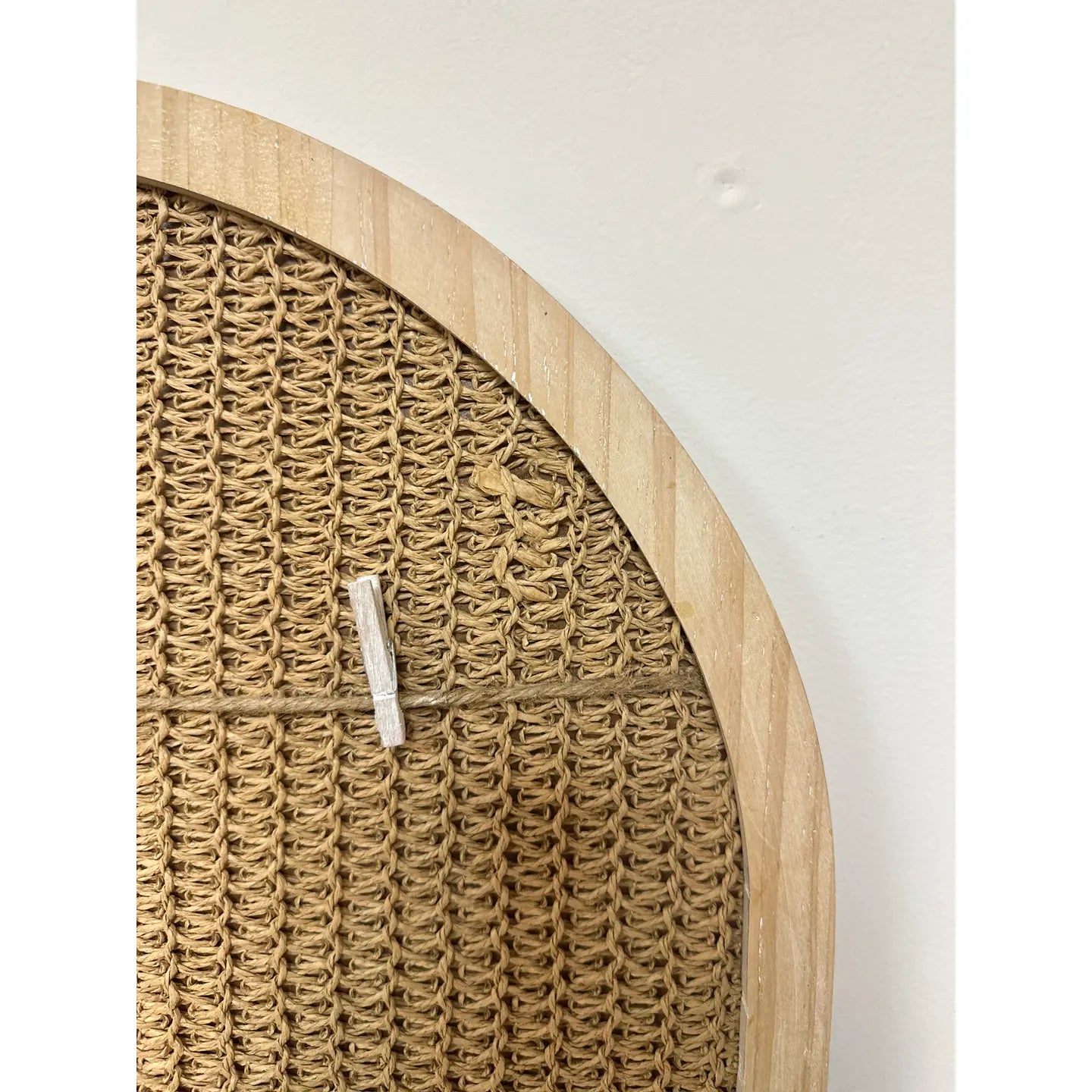 Arched Rattan Photo Display Board