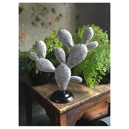 Metal Cactus Sculpture