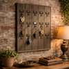 Rustic Recycled Pine Hotel Keyrack