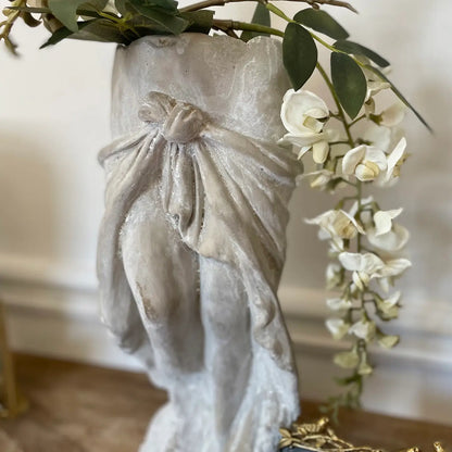 Cement Lady Skirt Planter