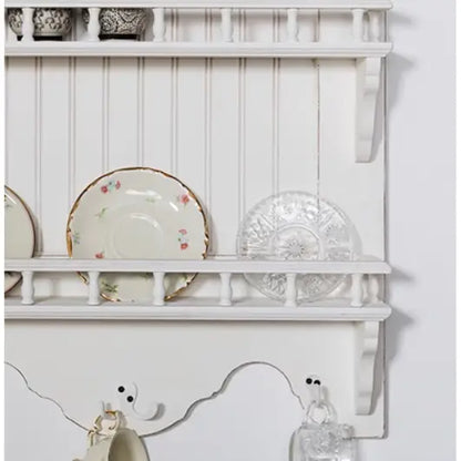Wall Mounted French-Style Dish and Plate Storage Rack