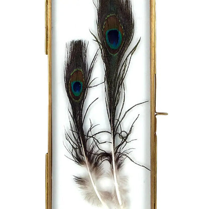 BRASS FRAME WITH HANGING LOOPS 4" X 10"