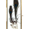 BRASS FRAME WITH HANGING LOOPS 4" X 10"