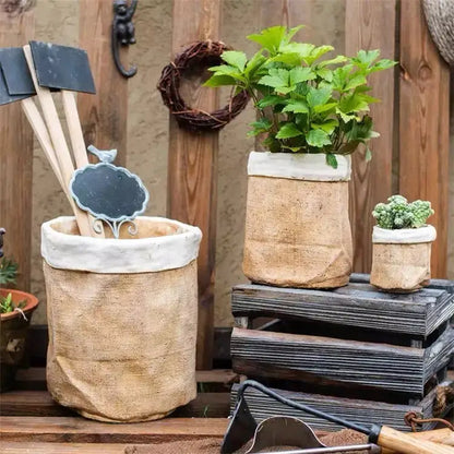Cement Bag with Mock Fold