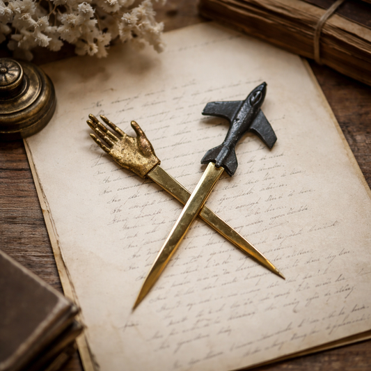 Pewter Airplane Letter Opener