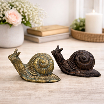 CAST IRON SNAIL STATUE