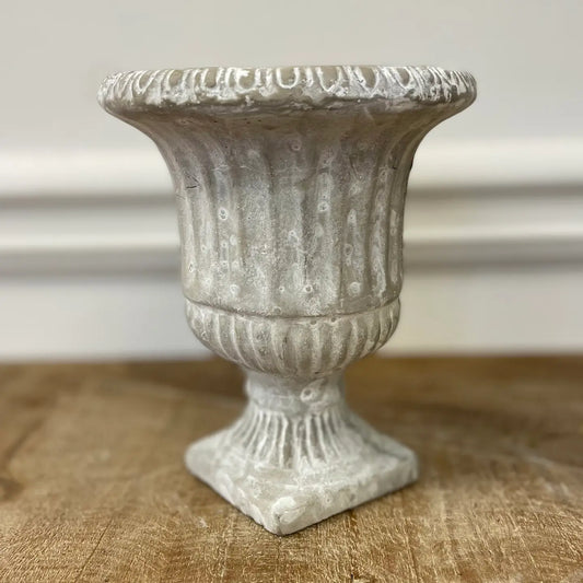 CEMENT URN PLANTER
